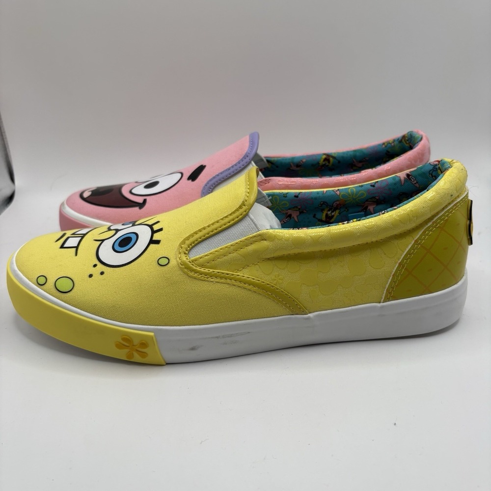 Nickelodeon Spongebob Squarepants Low Top Slip On Sneakers Women's Size 9.5 - Picture 6 of 10